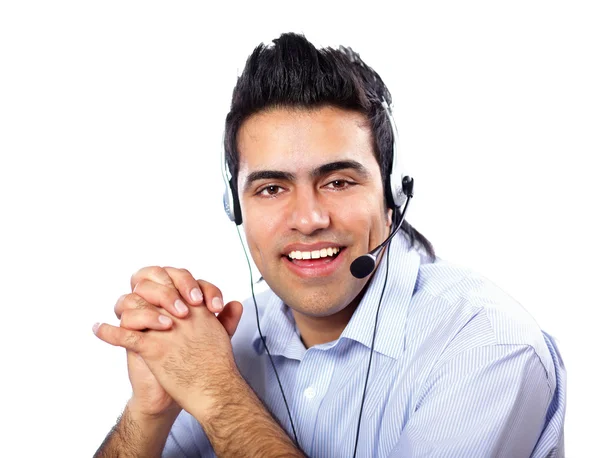 Support phone operator — Stock Photo, Image