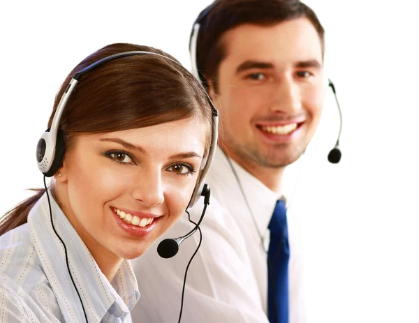 Företagare i callcenter — Stockfoto