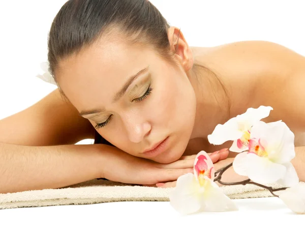 Woman getting spa treatment — Stock Photo, Image