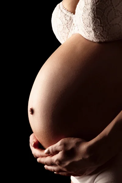 Close-up of pregnant woman — Stock Photo, Image