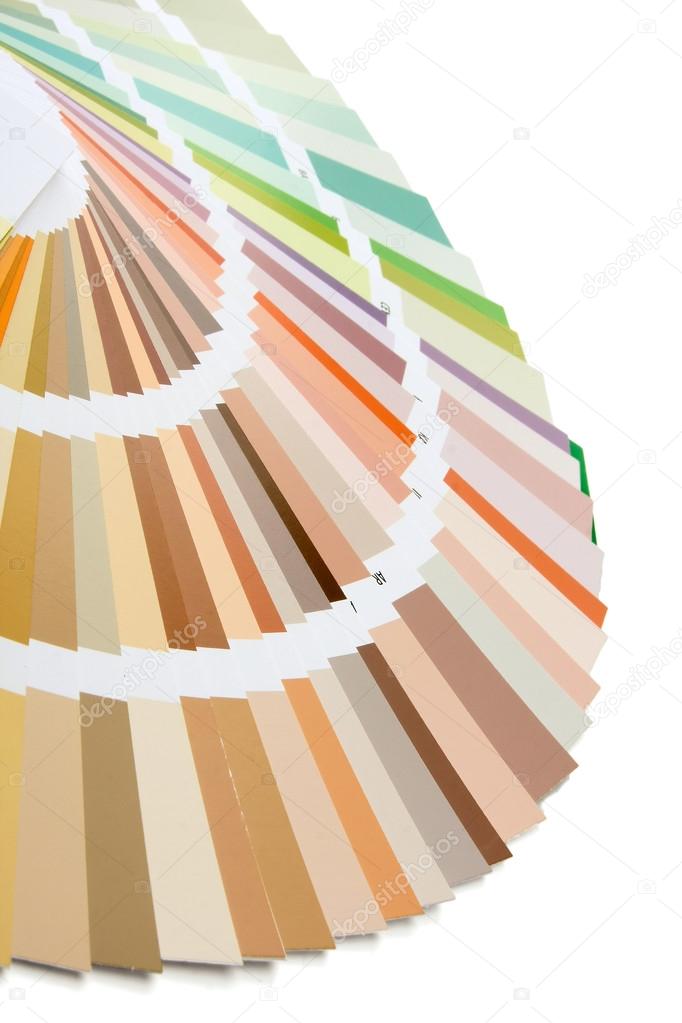 Close-up of a color palette