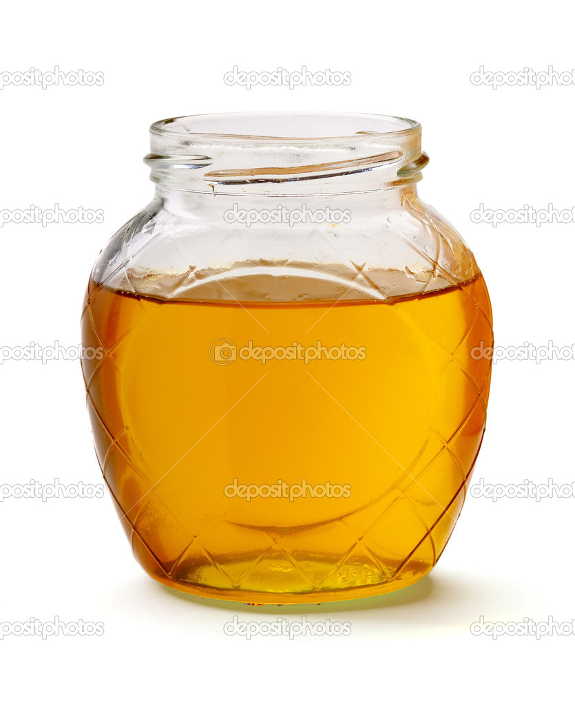 Glass of fresh honey