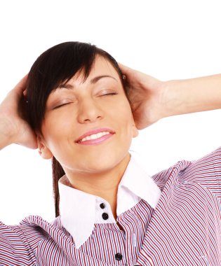 gülümsemek güzel kızla