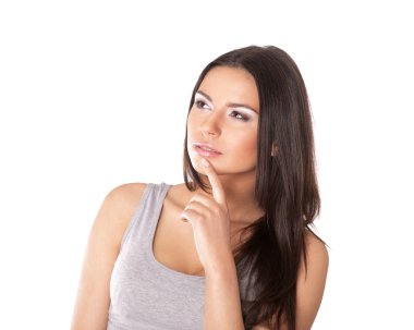 Pozitif genç kadın