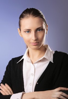 Portret van prachtige zakenvrouw