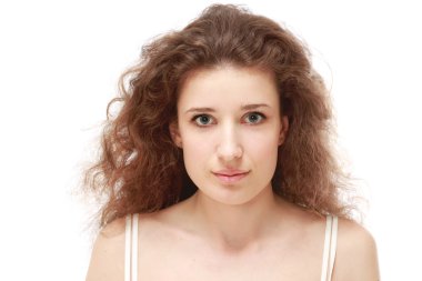 Güzel kadının yüzüne