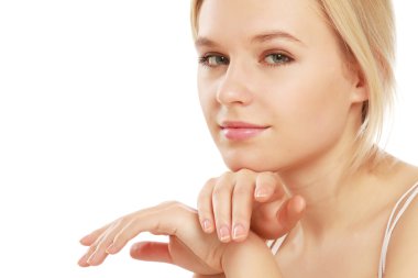 Genç güzel kadın.