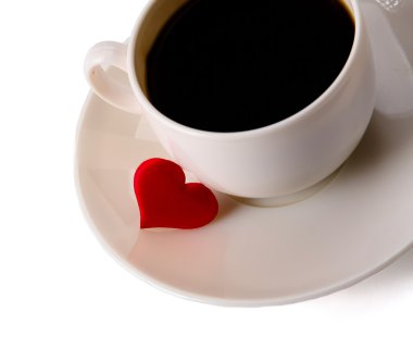 fincan kahve ve kalp