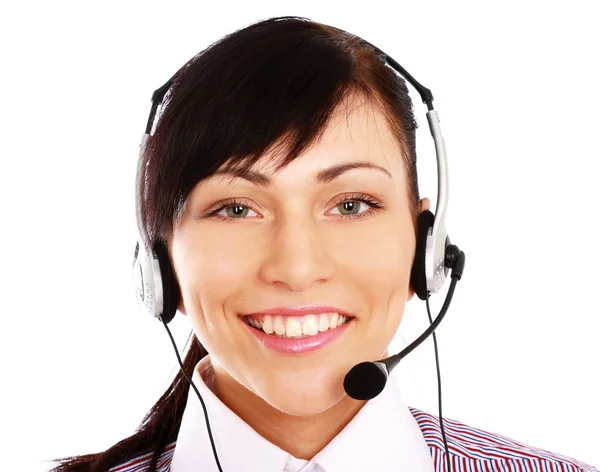 Vrouwelijke customer service consultant — Stockfoto