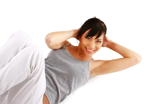 Woman doing exercises — Stock Photo, Image