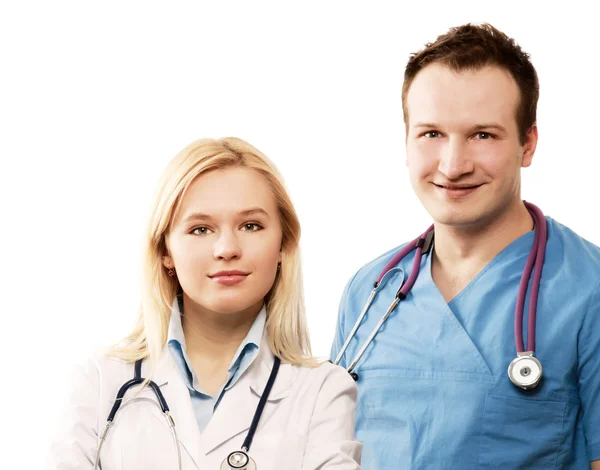 Male and a female doctor — Stock Photo, Image