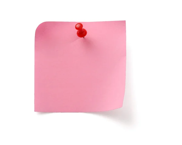 En lyserød note - Stock-foto