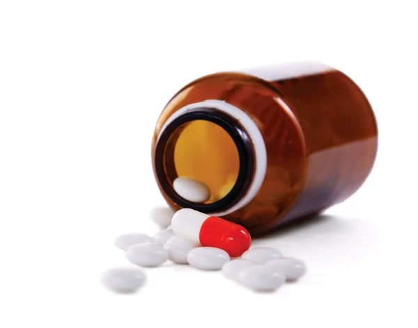 Bottle with pills — Stock Photo, Image