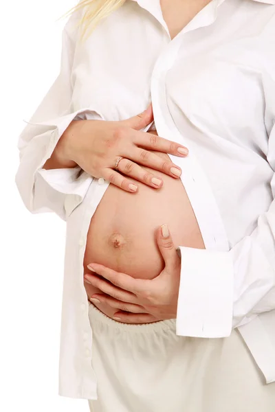 Close-up of pregnant woman — Stock Photo, Image