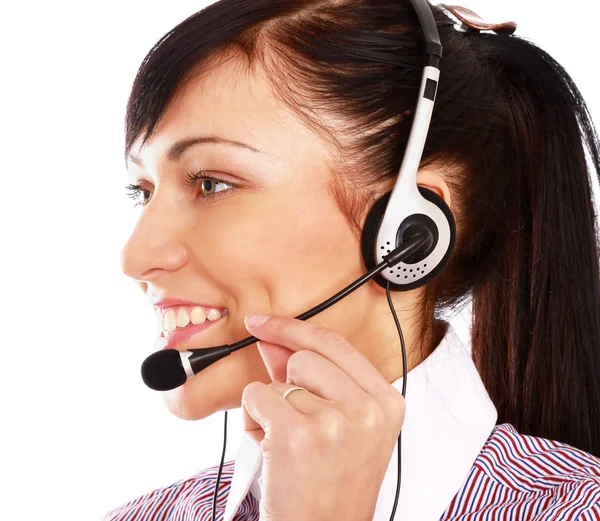 Vrouwelijke customer service consultant — Stockfoto