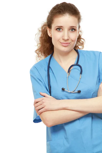 Portrait of a young female doctor — Stock Photo, Image