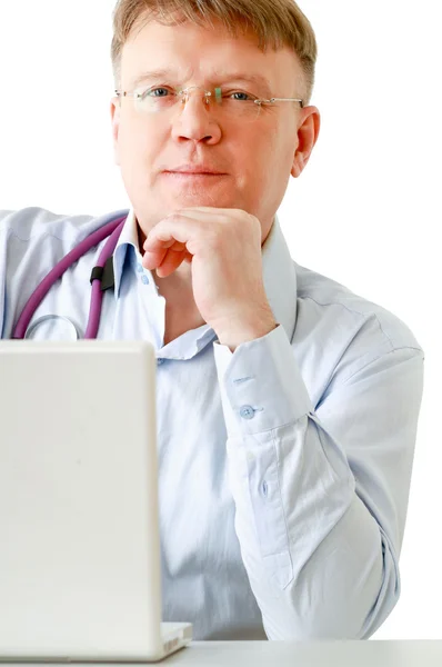 Doctor man with stethoscope — Stock Photo, Image