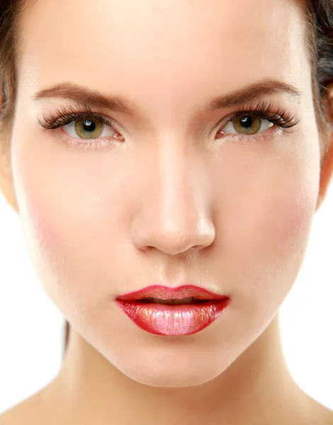 Professionelles Make-up. Lipgloss — Stockfoto