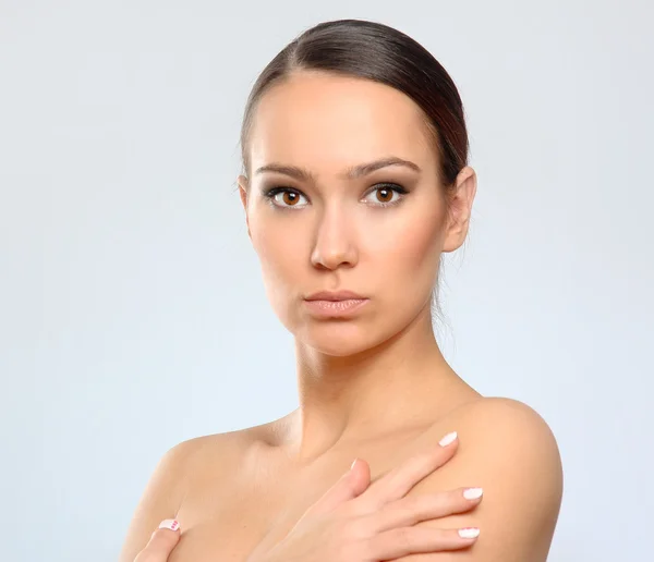 Mooie gezondheid vrouw gezicht — Stockfoto