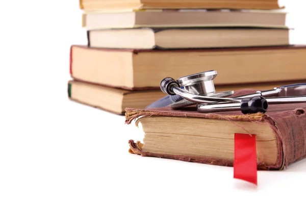 Education with book and stethoscope — Stock Photo, Image