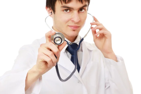 Doctor with a stethoscope — Stock Photo, Image