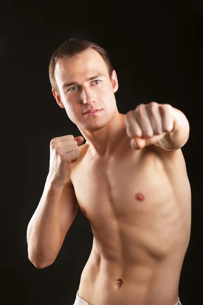 Retrato de boxeador — Fotografia de Stock