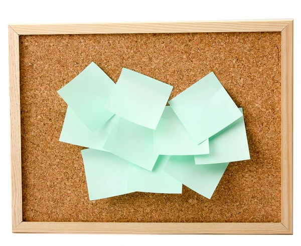 Cork Board With Notes Stock Image