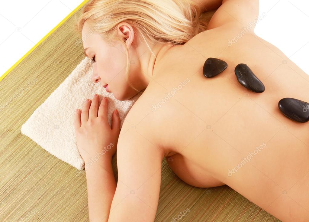 Woman getting spa treatment