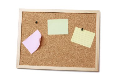 mantar pano boş kağıt notları