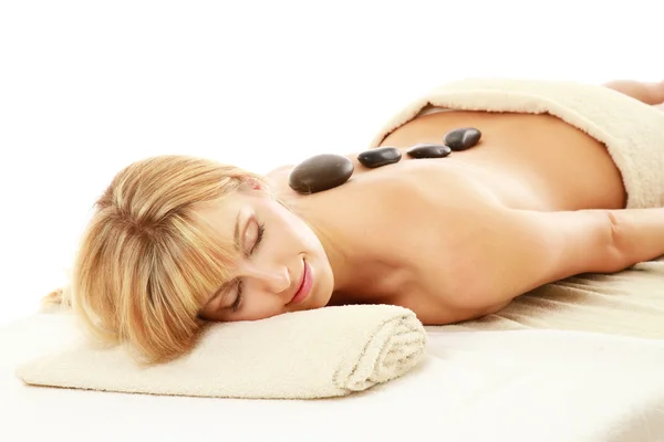 Woman getting spa treatment — Stock Photo, Image