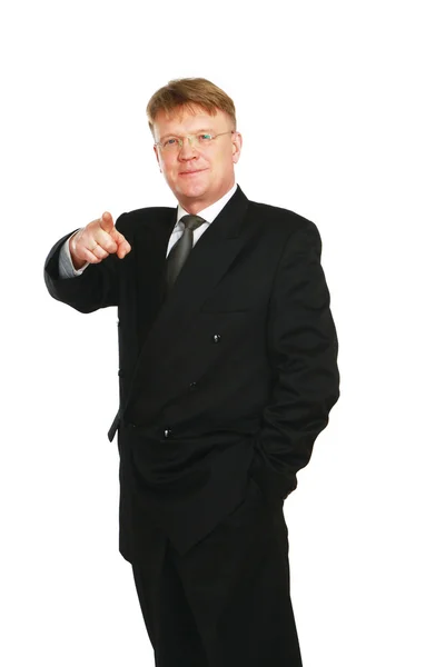 Businessman pointing at you — Stock Photo, Image