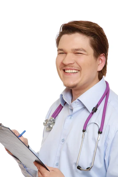 Dokter met klembord — Stockfoto