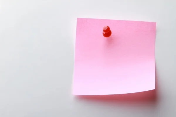 A pink note paper — Stock Photo, Image