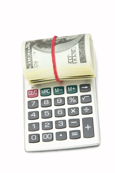 Money and calculator — Stock Photo, Image