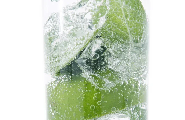 Minze, Limette im Glas — Stockfoto