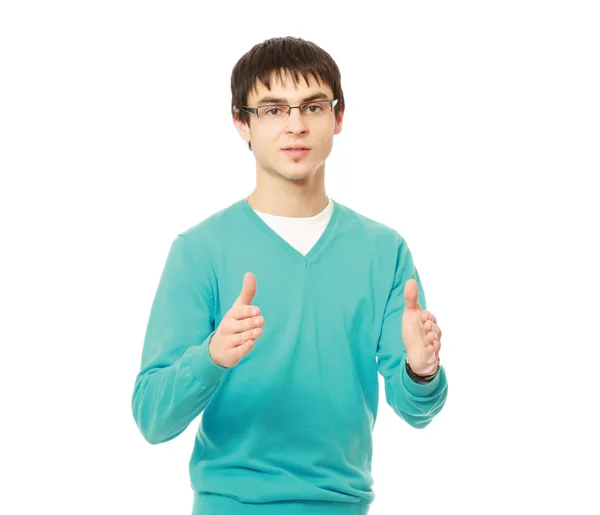 Młodzieniec w okularach — Zdjęcie stockowe