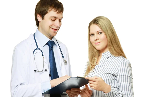 Doctor and a patient — Stock Photo, Image