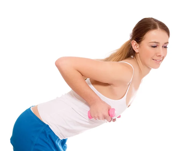 Young woman training — Stock Photo, Image