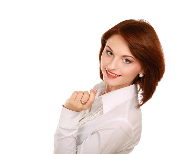 Retrato de una joven mujer hermosa — Foto de Stock