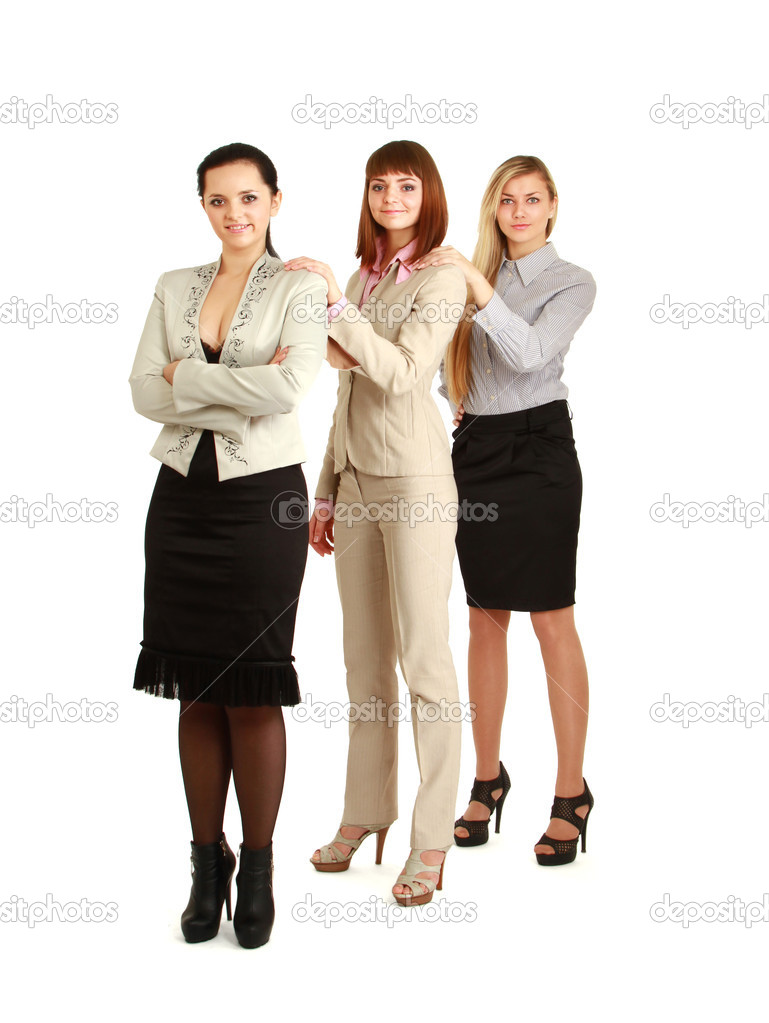 Full-length portrait of businesswomen