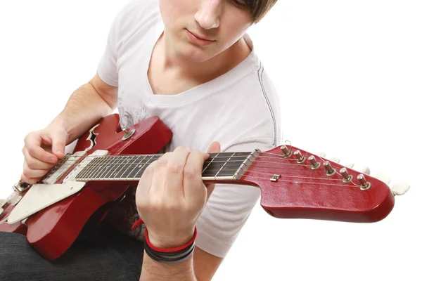 Jonge gitarist — Stockfoto