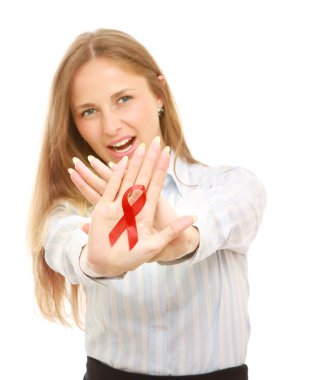 AIDS şeridine kadınla