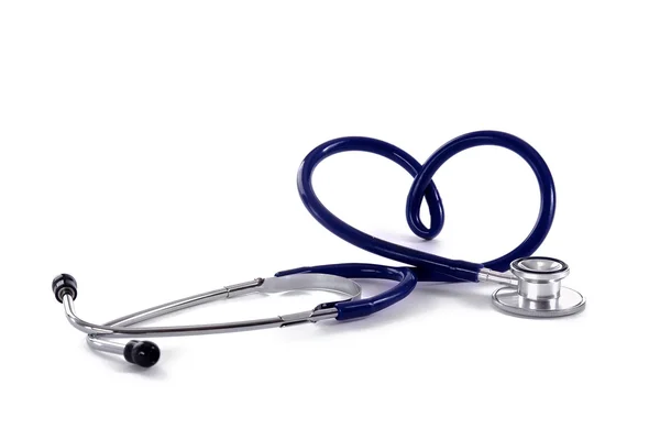 Medical stethoscope in the form of a heart — Stock Photo, Image