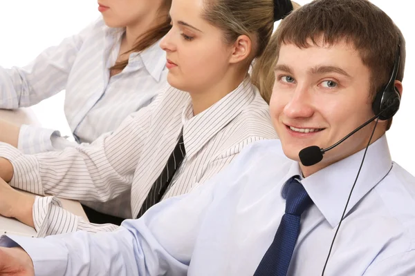 Berater für Kundenservice arbeiten — Stockfoto