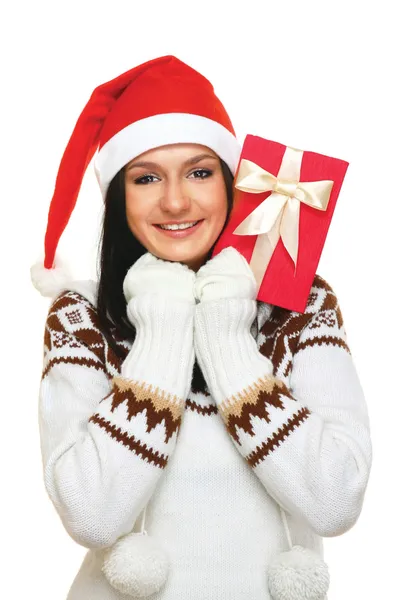 Beautiful christmas woman — Stock Photo, Image