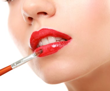 .profesyonel makyaj. lipgloss