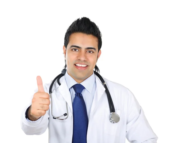 A male doctor showing ok — Stock Photo, Image