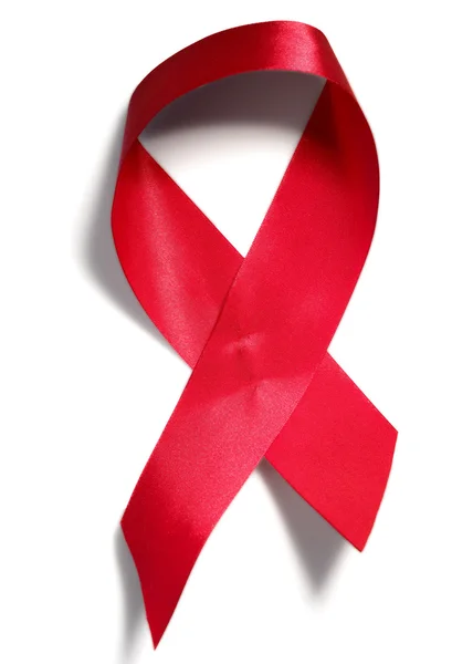 Red ribbon — Stock Photo, Image