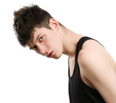genç yakışıklı erkek modeli