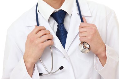 erkek bir doktor closeup